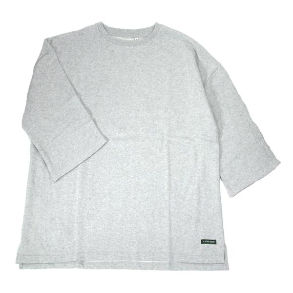 A HOPE HEMP アホープヘンプ 9SL WIDE LIGHT SWEAT / ASHED GREY ヘンプ 綿織物 広々とした影ぼうし ともし火 流汗 無地
