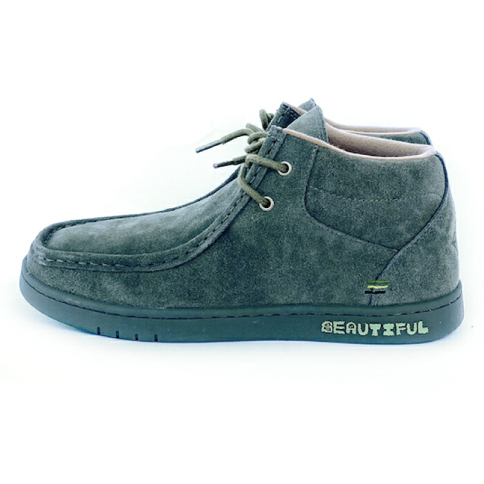 Beautiful Planet ビューティフルプラネット CATALYST3 VINTAGE OLIVE SUEDE / GUM SOLE Matt Rodriguezモデル ワラビータイプ スケートシューズ スニーカー メンズ レディース ユニセックス｜GREEN PLANET グリーンプラネット