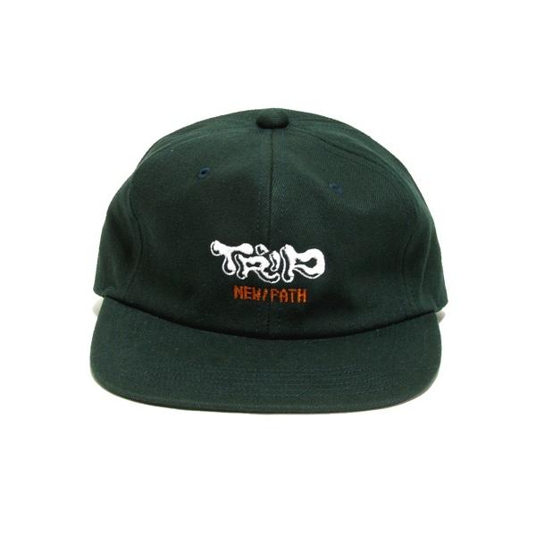 SURPLUS HEMP x NEW/PATH サープラスヘンプ TRIP LOGO CAP / GREEN \u0026 ORANGE ヘンプコットン エンブロイダリーロゴ ベースボール BB キャップ 帽子