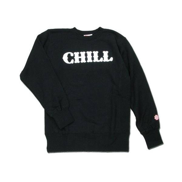Tokyo Hemp Connection （トウキョウヘンプコネクション） CHILL CREW ヘンプオーガニックコットン クルーネックスウェットシャツ / BLACK