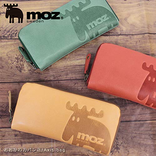 MOZ モズ 長財布 レディース 本革 大容量 シンプル ラウンドファスナー 86001 長財布 ラウンドかわいい 北欧 moz レザー レディース ギフト プレゼント 牛革 レザー