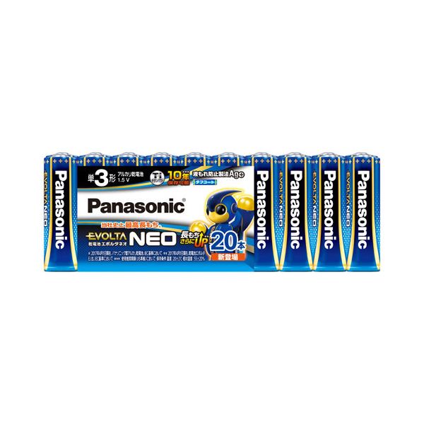 代引き手数料無料 まとめ Panasonic 乾電池エボルタネオ単3形 20本 LR6NJ 20SW ギフト プレゼント cmdb.md