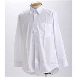 〔2枚セット〕 ワイシャツ M ブラック & ホワイト 長袖 メンズ ビジネス Yシャツ 長袖シャツ 仕事着 仕事 通勤 ビジネス