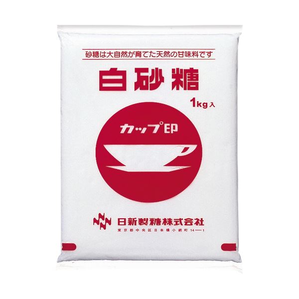 (まとめ)日新製糖 カップ 印 白砂糖(上白糖)1kg 1袋【×20セット】【代引不可】