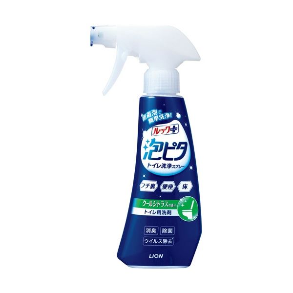 (まとめ) ライオン ルックプラス 泡ピタ トイレ洗浄スプレー クールシトラスの香り 本体 300ml 1本