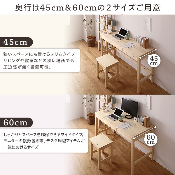 天然木 デスクセットパソコンデスク 机 おしゃれ リモートワーク 北欧 在宅勤務 カントリー調 PCデスク 組立品 デスク | windowmaker.com