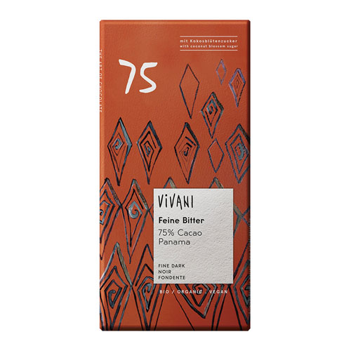 楽天市場】ViVANI オーガニック ダークチョコレート100% 80g : 人と