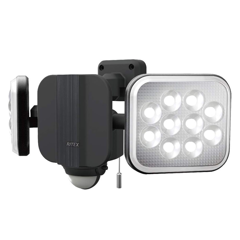 ムサシ RITEX 差し込み式 14W×2灯 無償性手式 LED 感知器ともし火 LED-AC2028 【 人感感知器ともし火 戸外 防犯ともし火 防犯グッズ 心丈夫さ 照明装置 入り口・入口 車宿り エクステリア ライテックス MUSASHI 】 防犯センサー-防犯関連グッズ-日用品雑貨・文房具・手芸