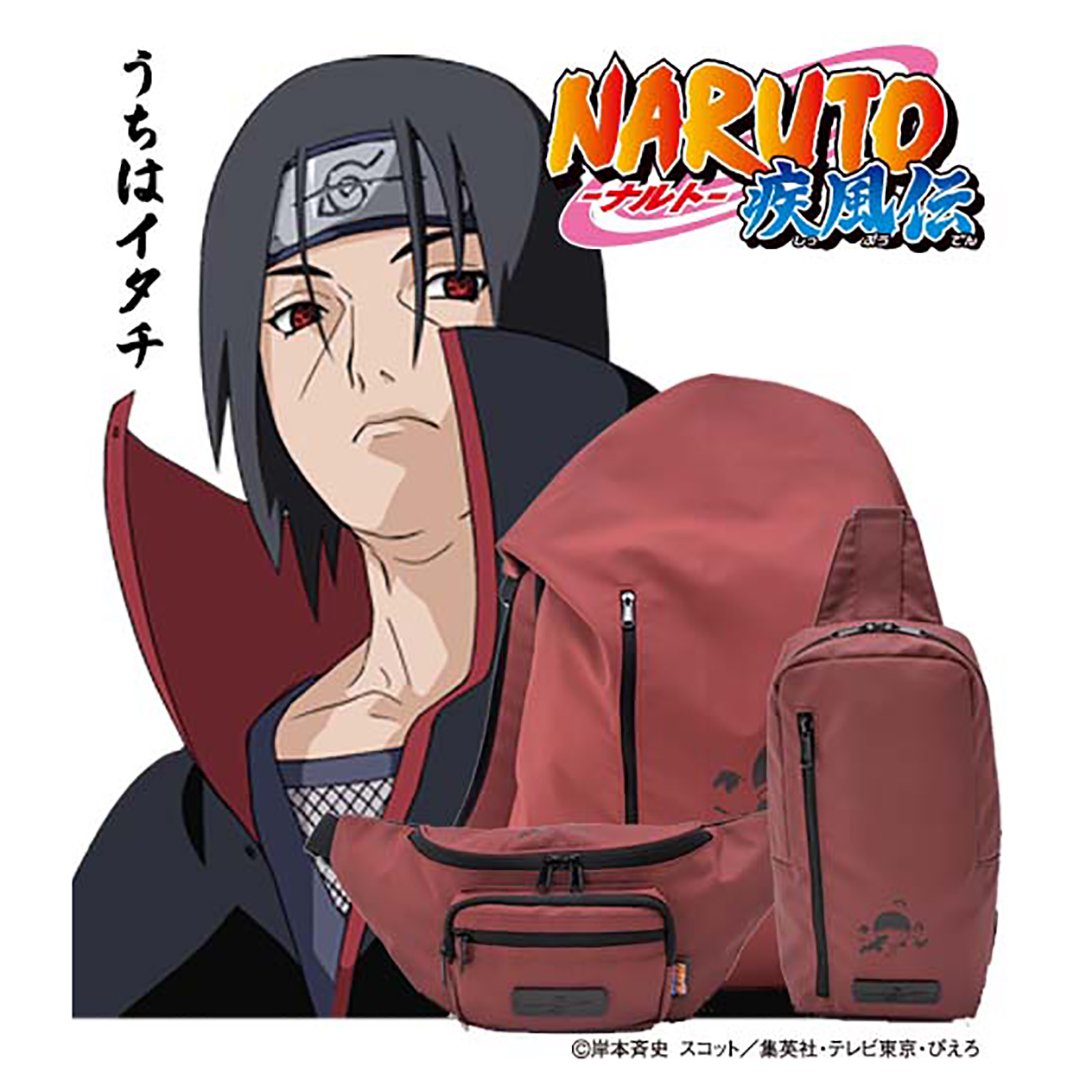 Naruto 疾風伝 Nwp うちはイタチ ウエストバッグ ワイン メーカー再生品 ウエストバッグ