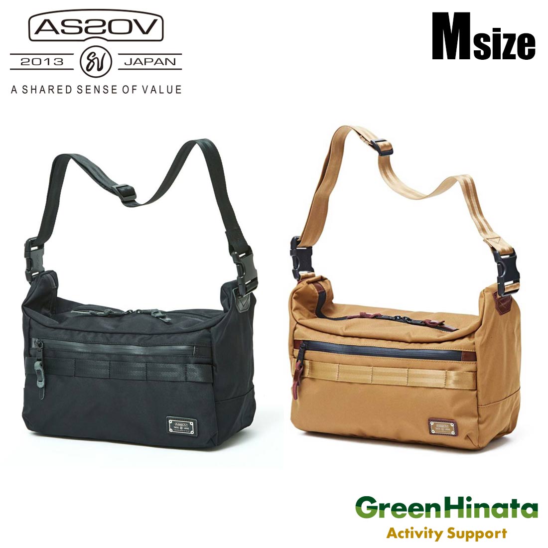 【国内正規品】 アッソブ ツーウエイ ショルダー M コーデュラドビー ショルダーバック ASSOV 2WAY SHOULDER M｜グリーンヒナタ店