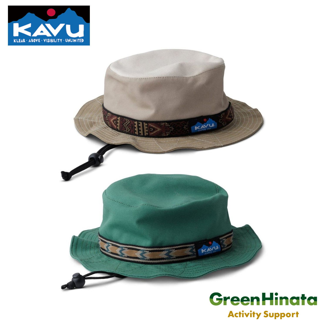 【国内正規品】 カブー オーガニック バケットハット 帽子 KAVU Organic Strap Bucket｜グリーンヒナタ店