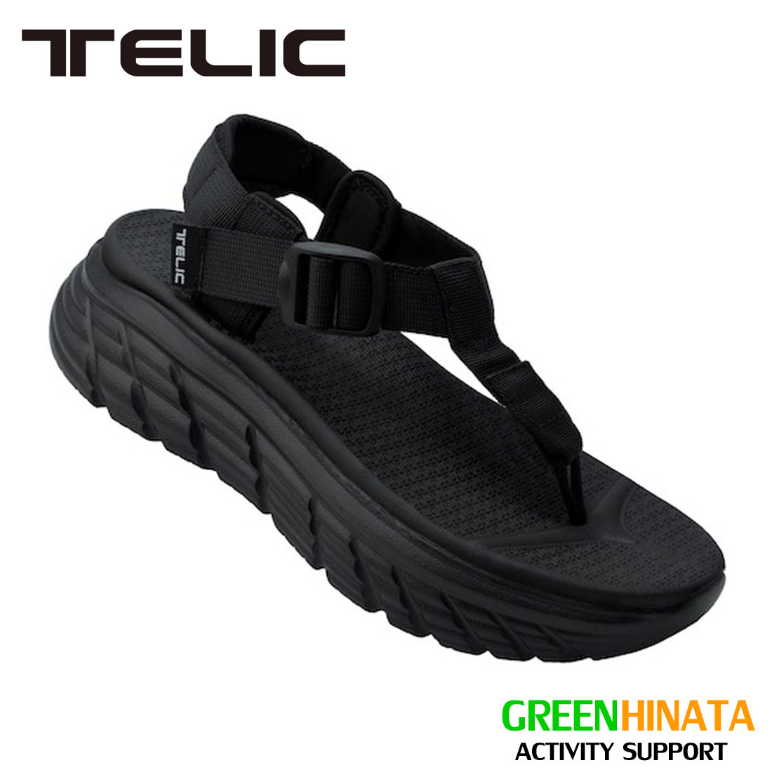 TELIC スポーツ サンダル ALL ROADSーS2 厚底 黒 27cm TELIC サンダル レディース ALLROADS-S2 厚底 スポーツサンダル