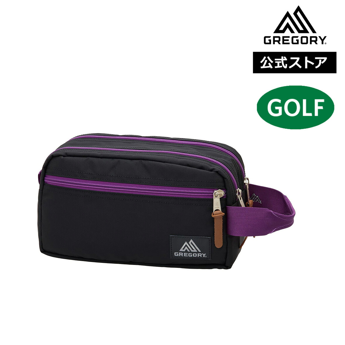 【ポイント10倍｜7/18～26】【20%OFFセール】【公式】グレゴリー クラッチバッグ CLUTCH BAG レディース メンズ 男女兼用 ゴルフ ポーチ カジュアルアクセサリー ブラック/パープル GREGORY 国内正規品｜グレゴリー公式　店