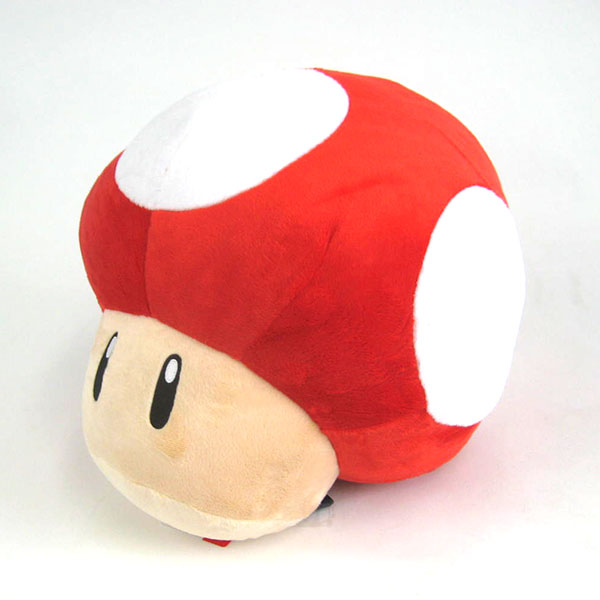 red mushroom plush