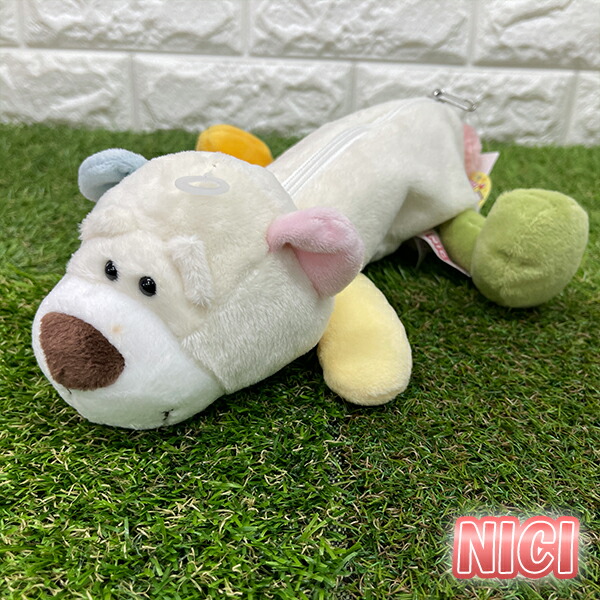 楽天市場 送料無料 Nici ぬいぐるみ ペンポーチ レインボーベア 筆箱 ふでばこ ペンケース マスコット かわいい 大容量 おしゃれ 高校生 小学生 女の子 中学生 ニキ フィギュアポーチ 熊 くま 推しの王子様 グリングリン