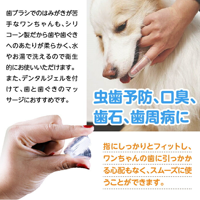 ハイクオリティ 犬用 歯ブラシ 歯磨き 猫用 ペット用 超やわらかい 超極細毛 ソフトグリップ 持ちやすい