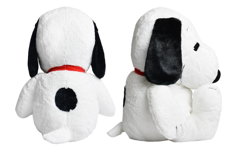 犬 Peanuts やわらか クリスマス モカ ナチュラル スヌーピー ギフト 大きい ふんわり やわらか Snoopy Ll 2l Hughug 誕生日 お祝い プレゼント ラッピング 大きめ Hughug 2lサイズ ピーナッツ ぬいぐるみ かわいい お座り 黒 ふわふわ