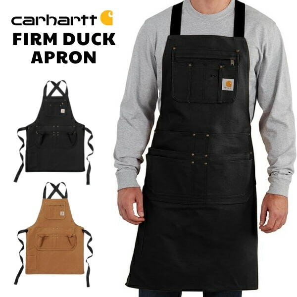カーハート　エプロン　ブラック 送料無料】Carhartt FIRM DUCK エプロン ブラック 黒 APRON