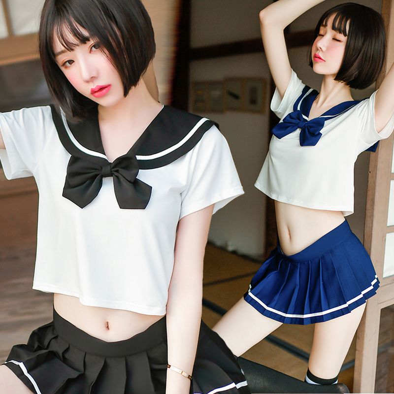 ミニスカ セーラー服 学生服 コスプレ衣装(T)[J] インナー・下着