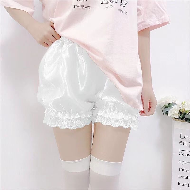 裾レース　ペチコートパンツ (T)