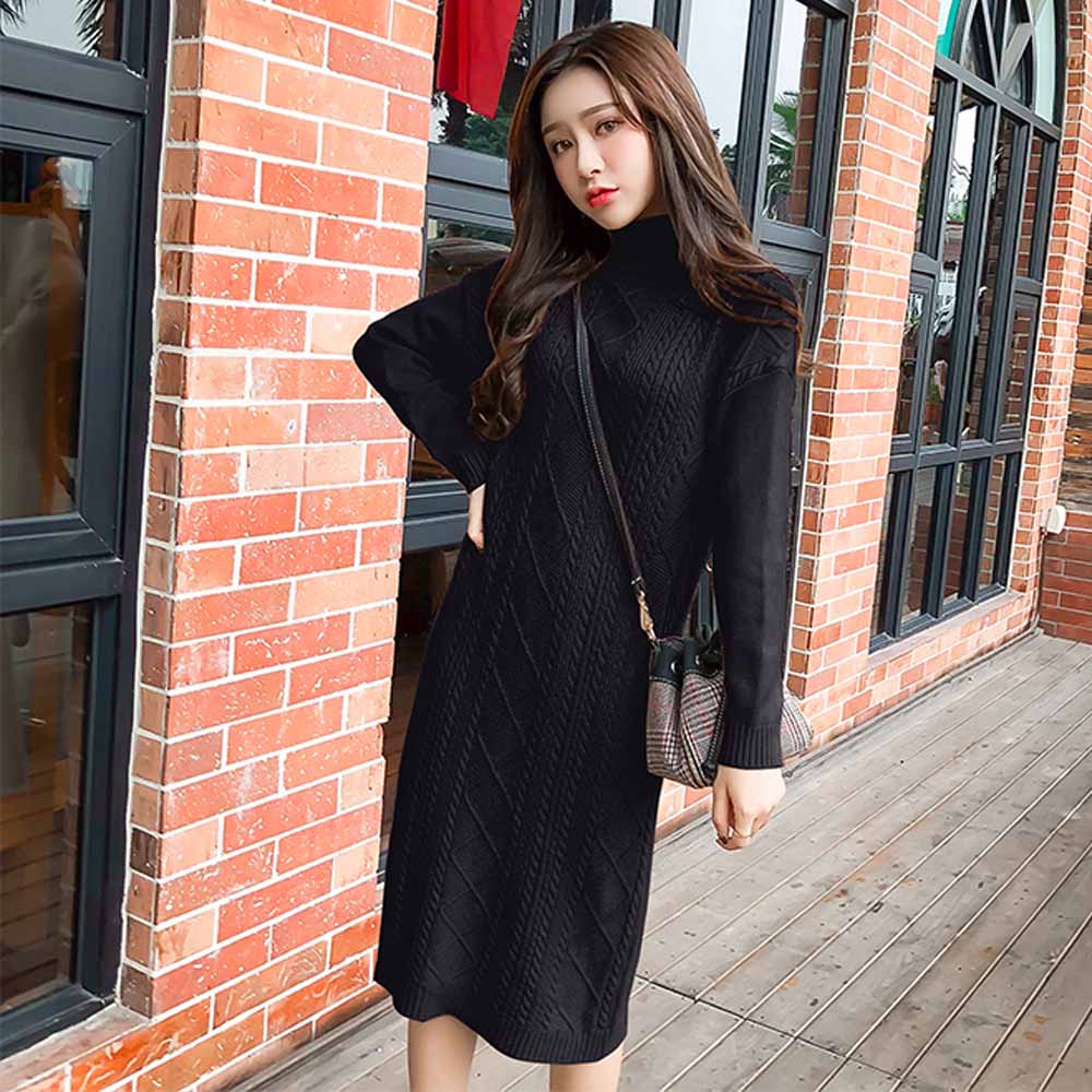 楽天市場 ニット ワンピース レディース ざっくり ケーブルニット タートルネック ロングワンピース 韓国 ファッション 服 韓国服 洋服 かわいい 可愛い おしゃれ レディースファッション アパレル カジュアル T グリンファクトリー