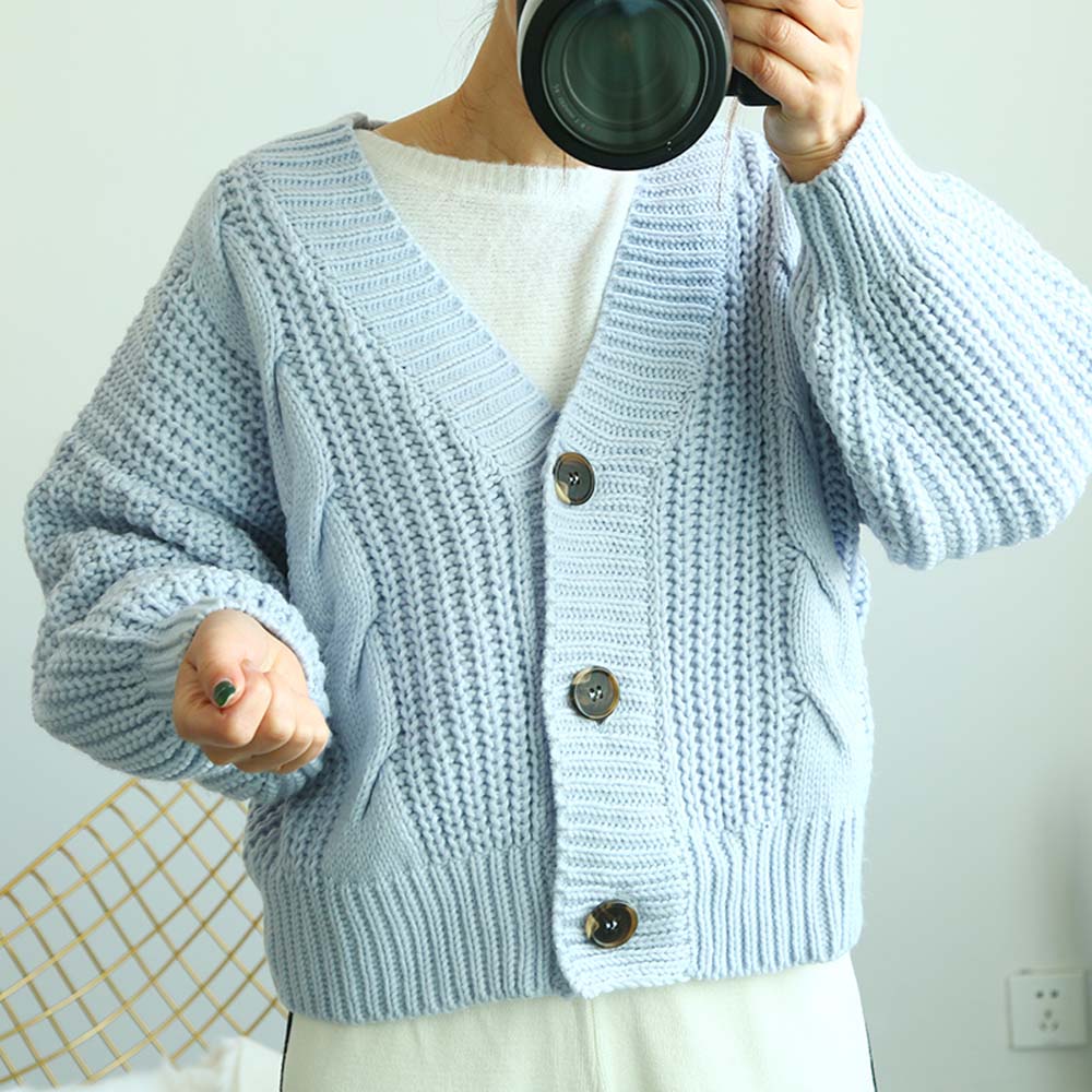 楽天市場 ケーブルニット カーディガン レディース ざっくり 厚手 ローゲージニット 韓国 ファッション 服 韓国服 洋服 かわいい 可愛い おしゃれ レディースファッション アパレル カジュアル T グリンファクトリー