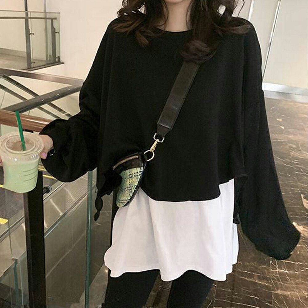 セットアップ レディース 重ね着風 ルームウェアセット カジュアル レイヤード Tシャツ 韓国 ファッション 韓流 服 洋服 かわいい 可愛い おしゃれ レディースファッション アパレル カジュアル T Giosenglish Com