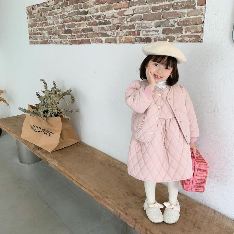 子供服 キッズ コート ピンク ブラック T K ワンピース 綿服 セットアップ