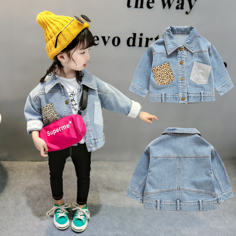 韓国子供服 キッズ 子供服 ベビー服 女の子 赤ちゃん服 上着 デニム ジャケット T Educaps Com Br