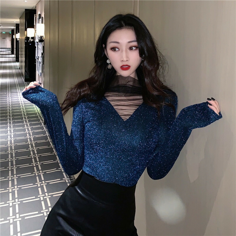 楽天市場 上着 レディースファッション セクシー Vネック シャーツ Tシャツ 韓国ファッション レディース T グリンファクトリー