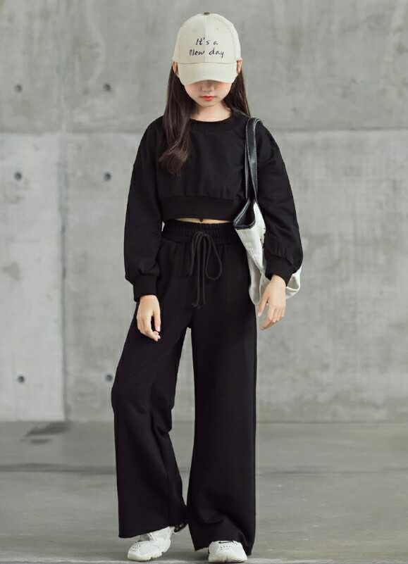 韓国ファッション ガールズ 女の子 レディース 子供服 裏起毛 スーツ パーカーズボン2点セット 親子でお揃いコーデに T Crunchusers Com