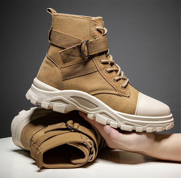 韓国流行り物 成人男性心地好い メンズ マーティンブーツ ミリタリーブーツ ミッドトップ ツーリング T Hotjobsafrica Org