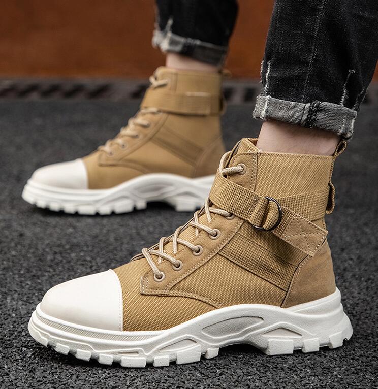 韓国流行り物 成人男性心地好い メンズ マーティンブーツ ミリタリーブーツ ミッドトップ ツーリング T Hotjobsafrica Org