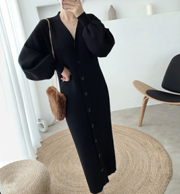 セーター スカート パフスリーブ ロング丈 ジャージワンピース 長いシャツ レディース T Giosenglish Com