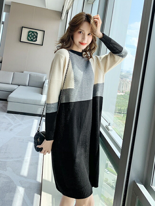 楽天市場 ジャージワンピース セーター スカート 韓国ファッション レディース T グリンファクトリー