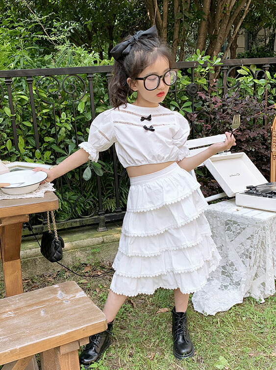 ガールズ 女の子 ショットタイプ ティアードスカート 子供服 歳 2点セット 韓国子供服 T Crunchusers Com