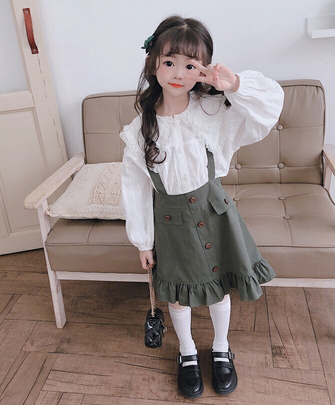 ガールズ 女の子 サスペンダースカート 赤ちゃん ワンピース 服 子供服 韓国子供服 韓国ファッション T Educaps Com Br