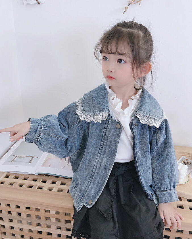 ガールズ 女の子 デニム アウター 赤ちゃん ジャケット 服 子供服 上着 韓国子供服 韓国ファッション T Educaps Com Br