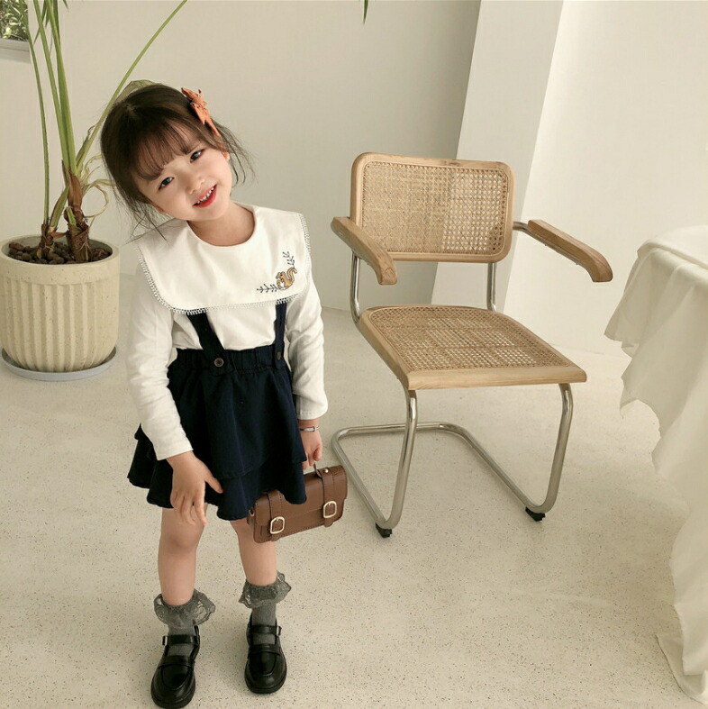 韓国ファッション 子供服 上着 ガールズ 女の子 弾力有り 刺繍 シャツ キッズ服 ベビー服 T Educaps Com Br