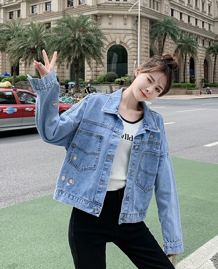 気散じ アウター ジーンズ 韓国流行り物 上衣 コート レディース トップス T Foxunivers Com