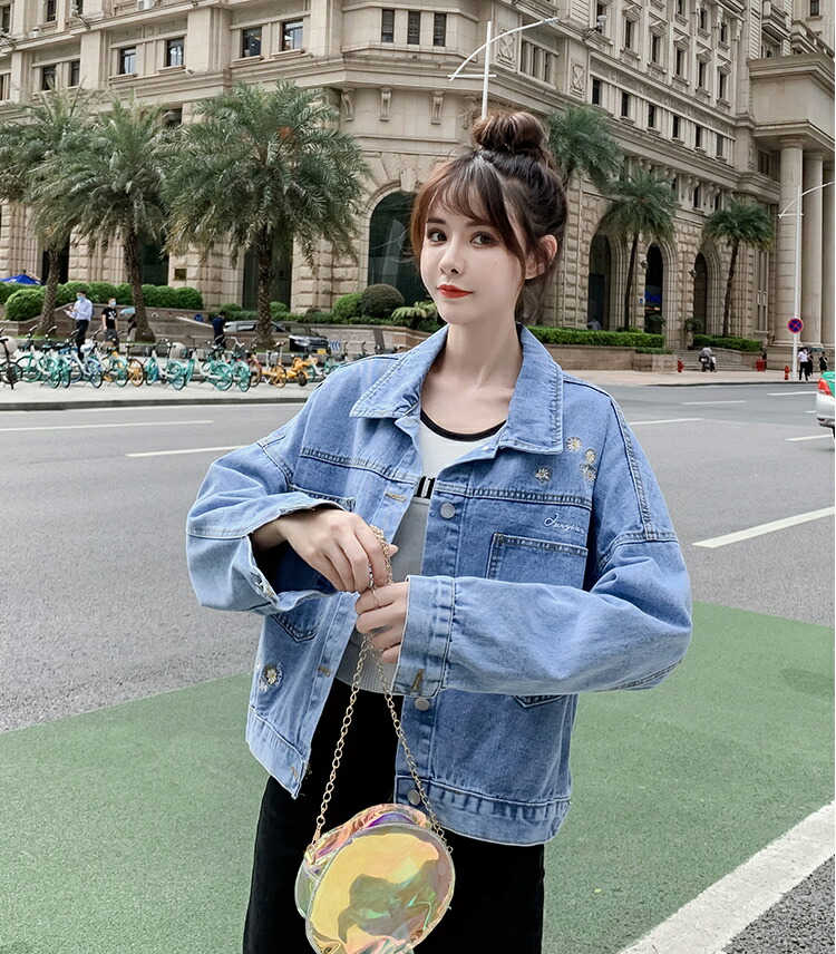 気散じ アウター ジーンズ 韓国流行り物 上衣 コート レディース トップス T Foxunivers Com