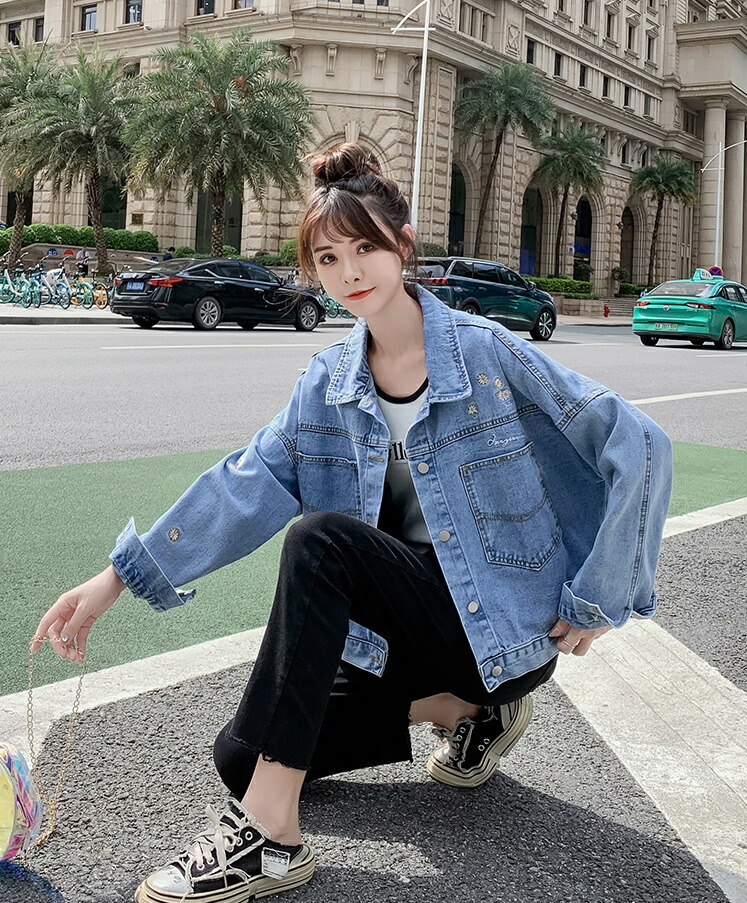 気散じ アウター ジーンズ 韓国流行り物 上衣 コート レディース トップス T Foxunivers Com