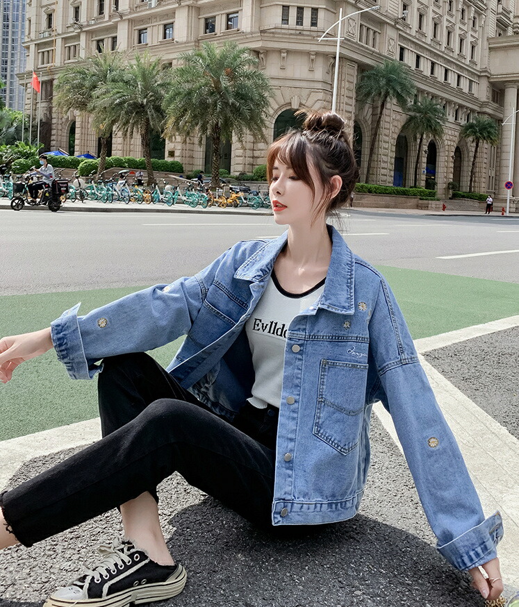 気散じ アウター ジーンズ 韓国流行り物 上衣 コート レディース トップス T Foxunivers Com