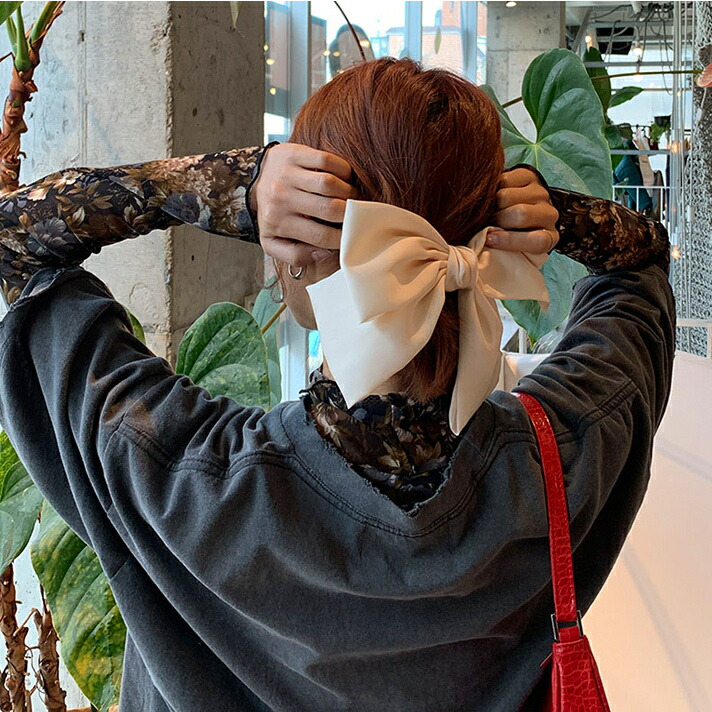 ヘアアクセサリー 髪留め スカーフシュシュ 髪飾り レディース リボン ヘアクリップ オフィス 仕事 T Crunchusers Com