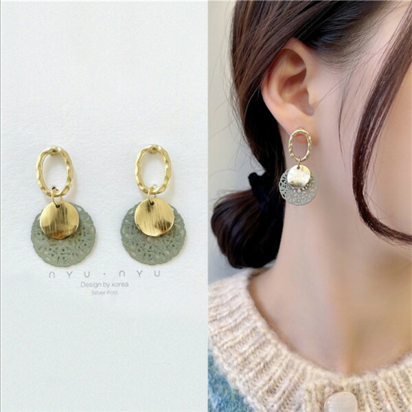 ピアス アクセサリー S 円形 幾何学模様 ジオメトリック ビンテージ ファッション T Giosenglish Com