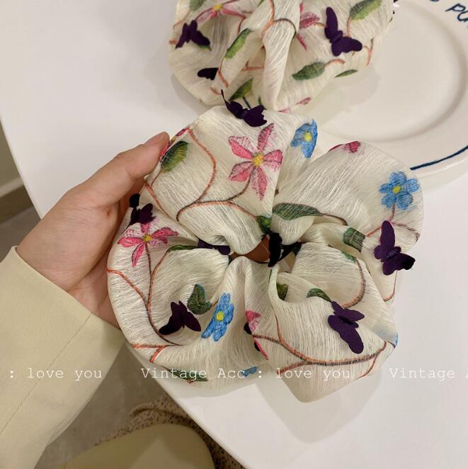 ヘアアクセサリー ヘアゴム シュシュ 花 レディースファッション T Amedf Com Br