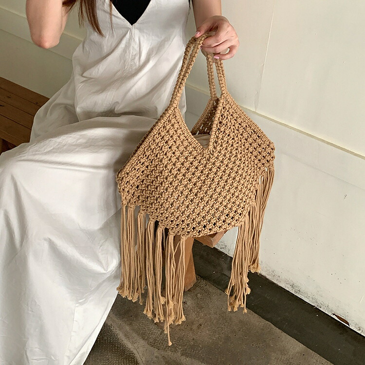 フリンジトートバッグ (T)｜グリンファクトリー