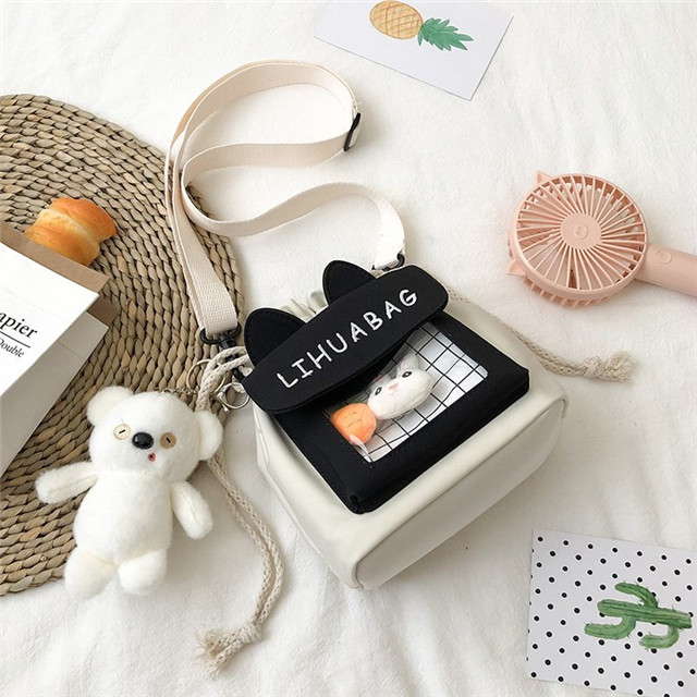 斜めがけ バッグ ゆるかわ 巾着 ミニバッグ ショルダーバッグ うさぎ くま ゆるい かわいい 可愛い ぬいぐるみ パスケース アニマル 鞄 肩掛け レディース ポシェット お財布バッグ 韓国 ファッション 熊 小さめバッグ ラビット ミニポシェット 動物 スクエア型 送料無料