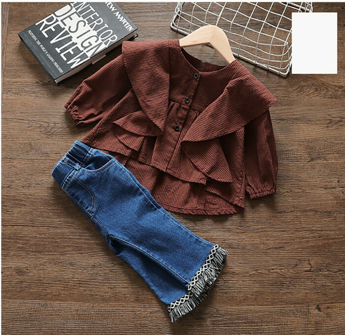 子供服 韓国ファッション 女の子 手厚い 暖かい 可愛い 可愛い系 カジュアル 2点セット T Crunchusers Com