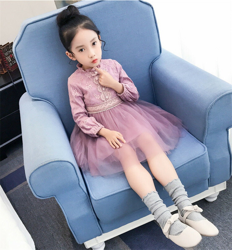 流行のキッズ服韓国ファッション可愛い女の子おしゃれなレースワンピース T Educaps Com Br
